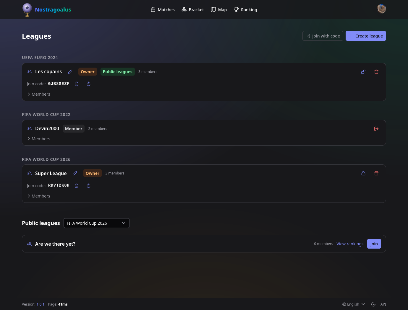 Play in private leagues